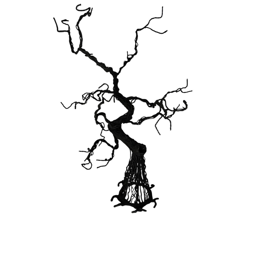 Black Twisted Branch Halloween Display Tree‎ 19" Gothic Table Decor